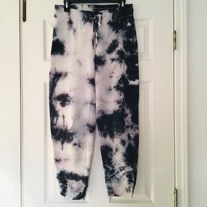 Black and White Tie Dye Joggers